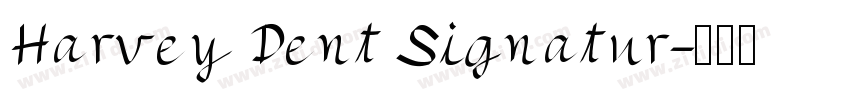 Harvey Dent Signatur字体转换